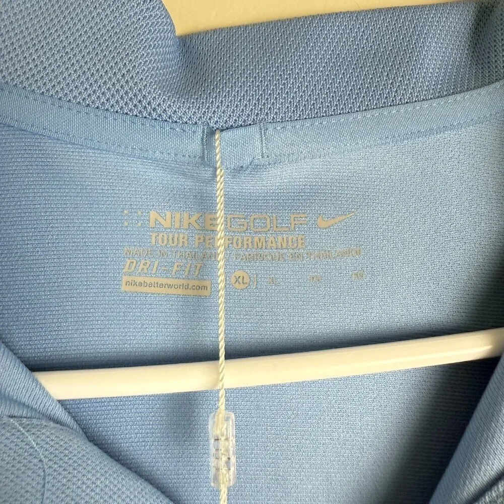 NWT Nike Golf Dri-FIT Tour Performance Polo – Light Blue, UPF 40+